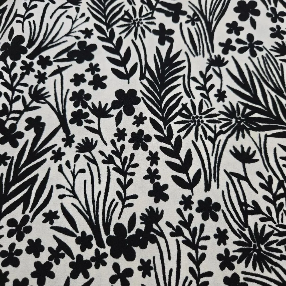 LOFT Women 6 Black White Floral Palazzo Wide Leg High Rise Trousers - Picture 3 of 10